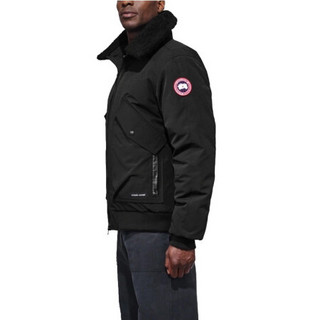 CANADA GOOSE加拿大鹅男装 顶部可拆卸羊毛皮领 底部标准领 黑色 XS
