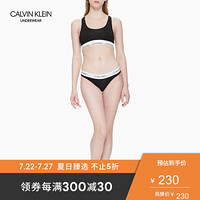 张艺兴情侣款CK UNDERWEAR 2020春夏款 女士内裤 F3787AD 001-黑色 M