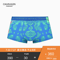 【CK ONE】CK UNDERWEAR 2020春夏款 男装印花平角内裤NB2418 SM2-蓝色 M