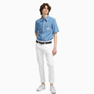 CK JEANS 2020春夏款 男装简约时尚皮带腰带HC0552H1900 001-棕色 100cm