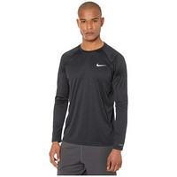 Nike/耐克男子运动长袖T恤防紫外线弹力游泳衫9319680 Black LG