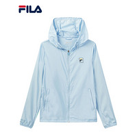 FILA 斐乐官方 女子外套2020新款 潮流简约梭织上衣皮肤衣 吊钟蓝-LB 180/96A/XXL