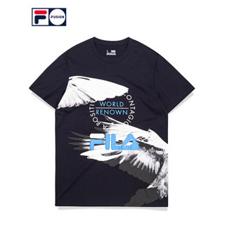 FILA FUSION x Staple斐乐男子短袖2020夏季新品潮流时尚短T男 传奇蓝-NV 180/100A/XL