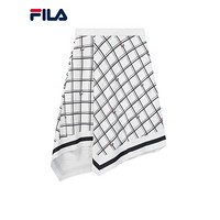 FILA × MIHARA斐乐女子半身裙2020秋季新款时尚运动格子半裙女裙 标准白-WT 160/62A/S