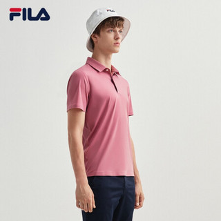 FILA 斐乐官方男子短袖T恤2020秋季新款运动针织短袖衫男POLO衫 石南紫-VT 170/92A/M