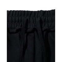 361度女裤2020年春新款时尚舒适休闲针织长裤潮流运动裤 基础黑 3XL