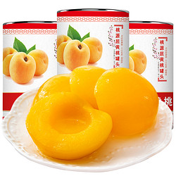 砀山黄桃罐头425gX6罐整箱新鲜水果罐头烘焙糖水黄桃零食罐头包邮