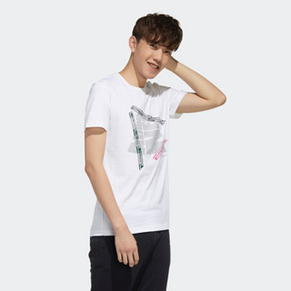 阿迪达斯官网adidas neo M FAVES TEE 1 男装运动短袖T恤FP7302 白/白 A/L(180/100A)