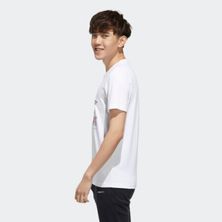 阿迪达斯官网adidas neo M FAVES TEE 1 男装运动短袖T恤FP7302 白/白 A/L(180/100A)