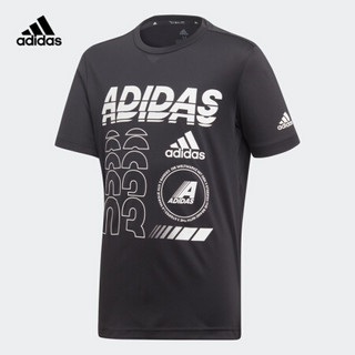 阿迪达斯官网 adidas YB TR BR TEE 大童装训练运动短袖T恤ED5746 如图 152CM