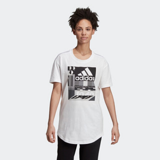 阿迪达斯官网 adidas W MH Graphic T 女装训练运动短袖T恤ED6173 如图 XS