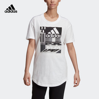 阿迪达斯官网 adidas W MH Graphic T 女装训练运动短袖T恤ED6173 如图 XS