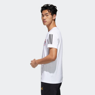 阿迪达斯官网 adidas neo M GK TEE1 男装运动短袖T恤GK1495 白 A/XS(170/88A)