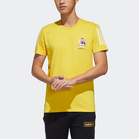 阿迪达斯官网 adidas neo M GK TEE1 男装运动短袖T恤GK6142 黄 A/XL(185/104A)