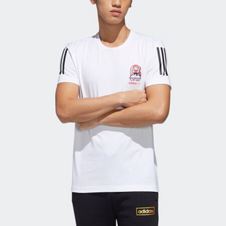 阿迪达斯官网 adidas neo M GK TEE1 男装运动短袖T恤GK1495 白 A/XS(170/88A)