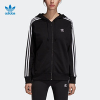 阿迪达斯官方 adidas 三叶草3STR ZIP HOODIE女子连帽外套DN8151 如图 38