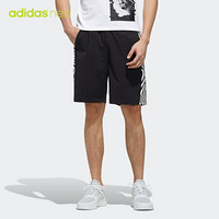 阿迪达斯官方 adidas neo M FAV ART SHRT 男子短裤EI4531 黑色 A/S(175/76A)