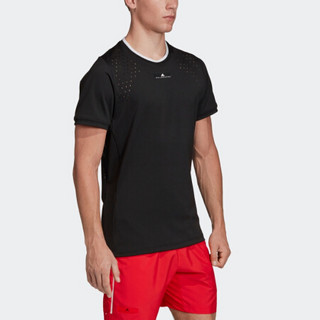 阿迪达斯官网 adidas aSMC TEE 男装网球运动短袖T恤EJ5578 黑色 A/S(175/92A)