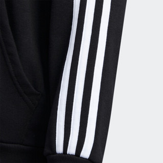 阿迪达斯官网 adidas YB FAV HDY 大童装训练运动卫衣FM0748 黑色/白 140CM