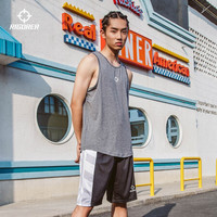 准者运动背心男女夏季潮流时尚无袖上衣跑步运动休闲衫篮球文化衫 中花灰 XS