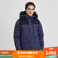 TheNorthFace北面防水保暖羽绒服男户外|3VUJ H2G/蓝色 M