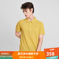 【经典款】TheNorthFace北面短袖POLO男户外吸湿排汗上新|4NGL 1LE/黄色 XXXL