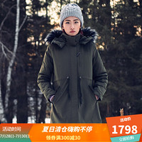 TheNorthFace北面防水保暖羽绒服女户外|3VV2 21L/绿色 L