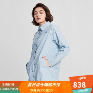 TheNorthFace北面2020春季防风防泼水皮肤衣女户外|497Z HK3/淡蓝色 XL