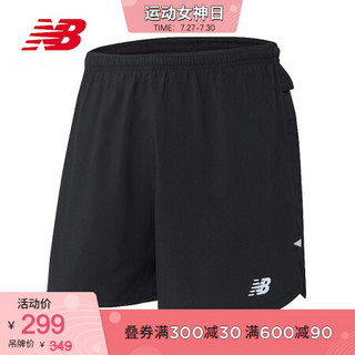 New Balance NB官方2020新款男款AMS1241运动短裤 BK AMS01241 XL