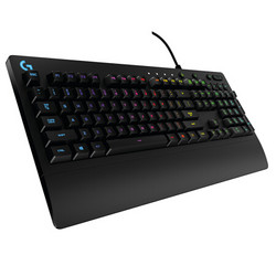 logitech 罗技 G213 Prodigy 104键 有线薄膜键盘 黑色 RGB