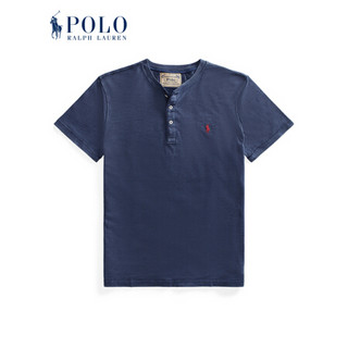 Ralph Lauren/拉夫劳伦男装 2020年春季平纹针织亨利衫12062 410-海军蓝 M