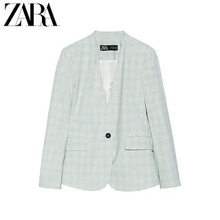 ZARA 02753135526 格子修身休闲西装外套 