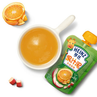 Heinz 亨氏 乐维滋系列 果泥 3段 苹果香橙味 120g