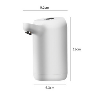 拜杰（Baijie）桶装水抽水器上水器家用压水器纯白色简约吸水器电动USB充电抽水器 GJ-68