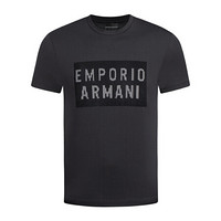 EMPORIO ARMANI阿玛尼奢侈品20春夏男装针织T恤衫3H1TB7-1J30Z BLACK-0003 M