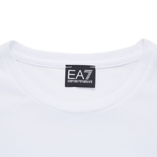 EA7  EMPORIO ARMANI 阿玛尼奢侈品20春夏新款男士针织T恤衫 3HPT72-PJM9Z WHITE-1100 S