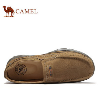 骆驼（CAMEL） 时尚舒适轻盈透气休闲鞋男 A012307180 古铜 42