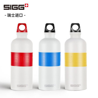 瑞士sigg希格运动户外水壶冷水壶超轻铝制金属水杯子ins创意潮流大容量随手杯夏季便携式保鲜铝杯 磨砂黄600ml