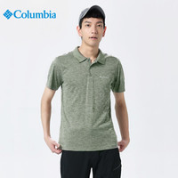 哥伦比亚(Columbia)T恤 男士户外运动舒适透气翻领POLO衫短袖速干T恤速干衣 AE6082 316(男) L
