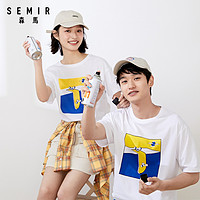 Semir 森马 萌趣印花情侣T恤