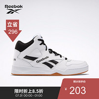 Reebok锐步男子复古休闲鞋BB4500 HI2 秋冬款高帮板鞋篮球鞋FZT20 FW7750_白色/黑色 42