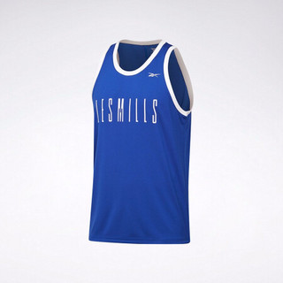 Reebok锐步 运动健身LM BBALL Tank莱美男子运动背心GE1031 GE1031_蓝色 A/XL