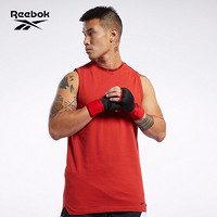 Reebok锐步 运动健身 PERFORATED COTTONTANK男子运动背心FK2306 FK2306_铁锈红色 A/XL