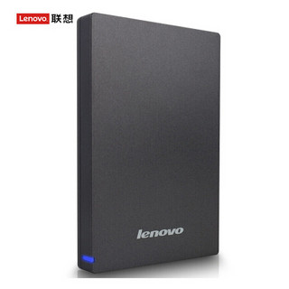 联想（Lenovo）机械移动硬盘 1T2T4T USB3.0高速2.5英寸 F309灰色 2TB 标配+赠品硬盘袋子