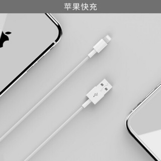 维肯苹果数据线充电器线手机快充线USB电源线适用iPhone11Pro/Max/XSR/6/7/8 两米线+5W快充头