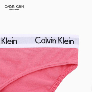 CK UNDERWEAR 2020春夏款 女装循环Logo腰边时尚三角内裤 D1618 AD5-粉色 M