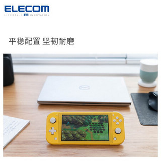 日本elecom宜丽客switch lite背部支架迷你Nintendo NS懒人玩游戏看电视 黑色