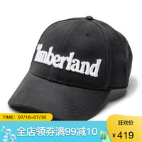 Timberland添柏岚棒球帽男士可调节纯棉鸭舌帽A1EXD001 Black One Size