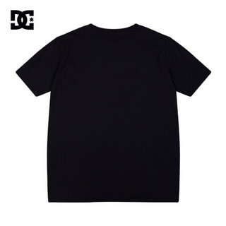 DCSHOES 春夏新款印花男士短袖宽松棉T恤 GDYZT20122 白夹黑色-XWWC M