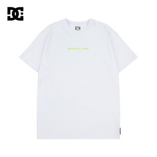 DC SHOES 2020夏新款宽松时尚LOGO印花男士短袖T恤5126J038M 白色 M